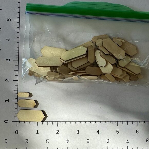 LOT BUTTERFLY FLOWERS HEARTS LETTERS ANIMALS TAGS WOOD LASER CUT EMBELLISHMENTS - Picture 11 of 14